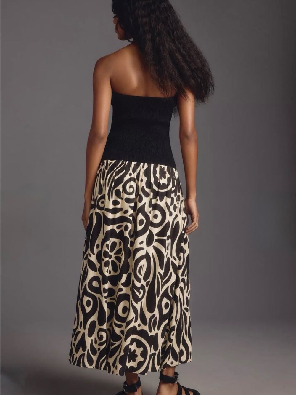 The Wolf Gang Alyss Maxi Dress in Noir Floral Size L MSRP $250 - Picture 3 of 6